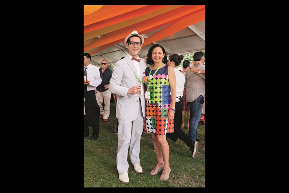A COLORFUL CAST OF CHARACTERS AT AUCTION NAPA VALLEY, INCLUDING VIP BIDDERS, VINTNERS, VOLUNTEERS AND MEMBERS OF THE LOCAL BOYS & GIRLS CLUB, WHO GREET GUESTS WITH BUBBLES AND PAPER FLOWERS